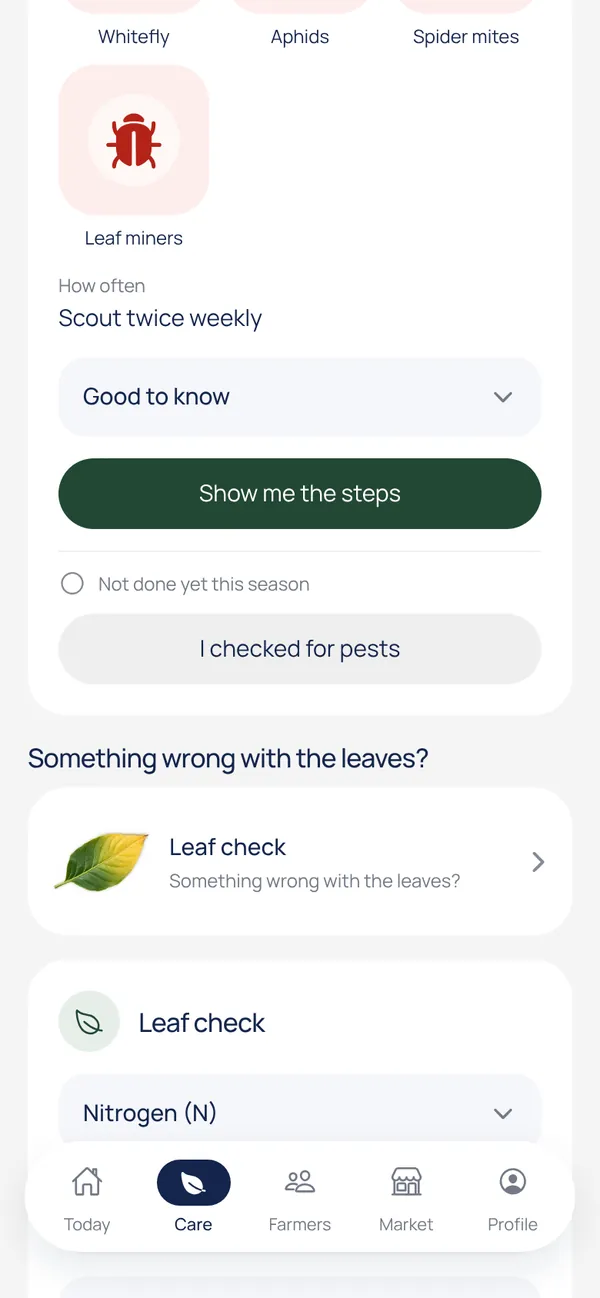 Pests to look for this week